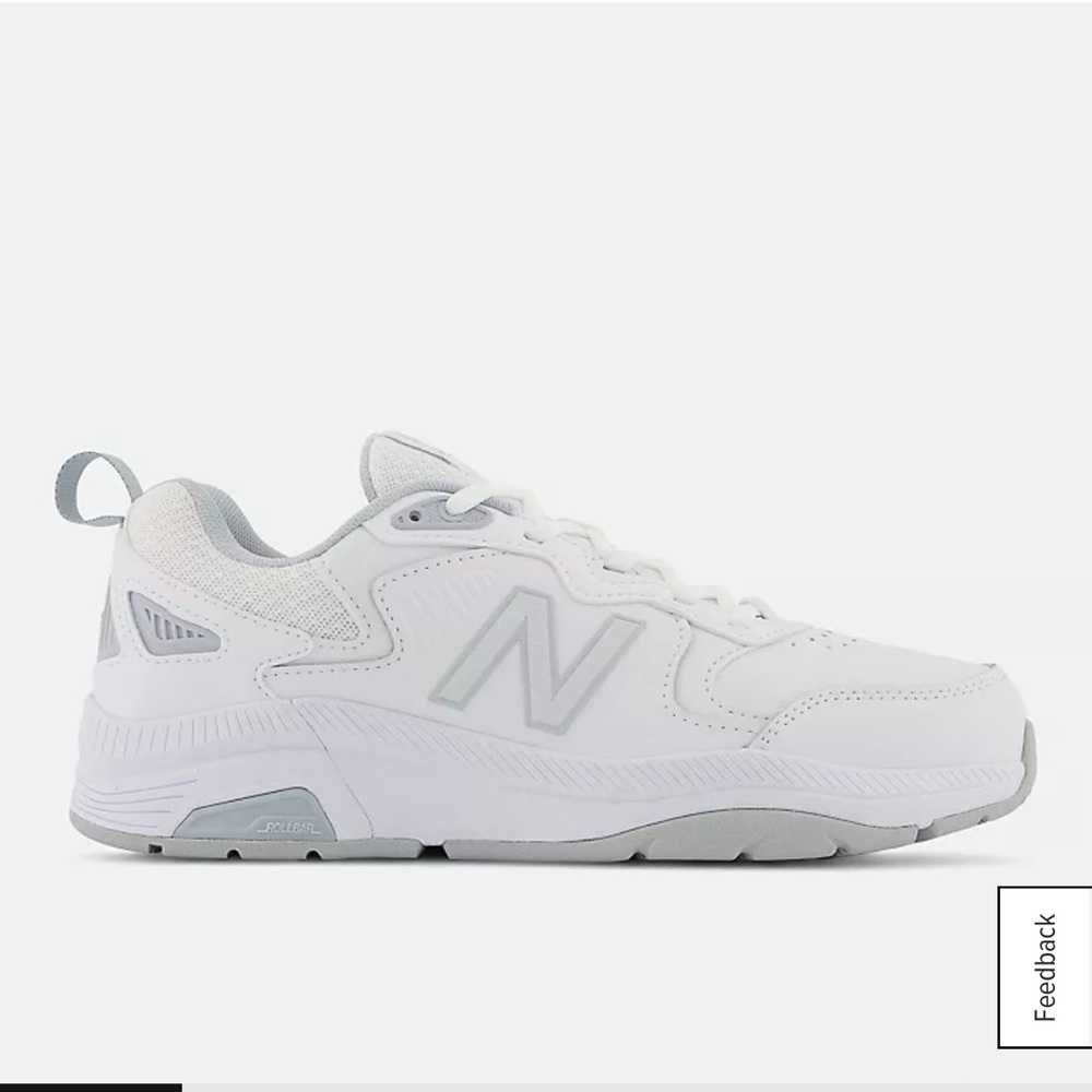 New Balance White and Gray Sneakers Classic Design